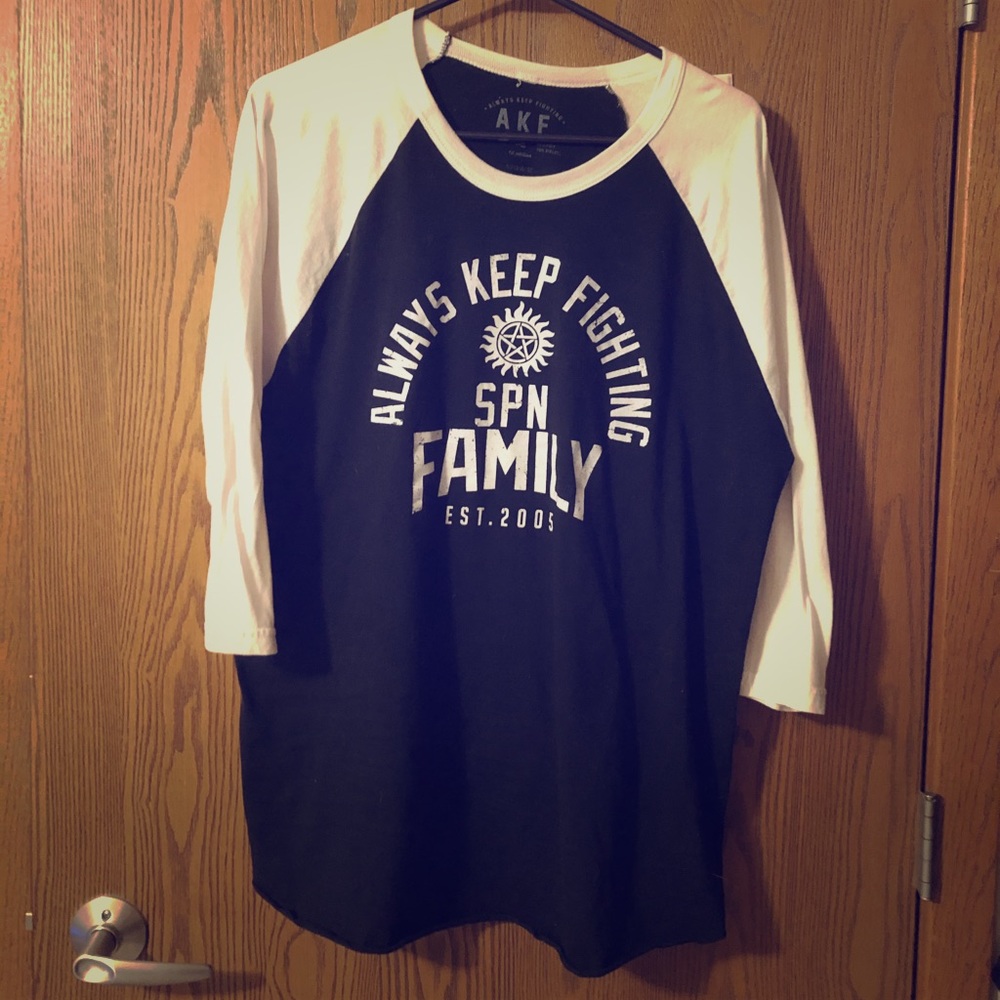 Always Keep Fighting Spn Raglan (Closet Cleanout!)